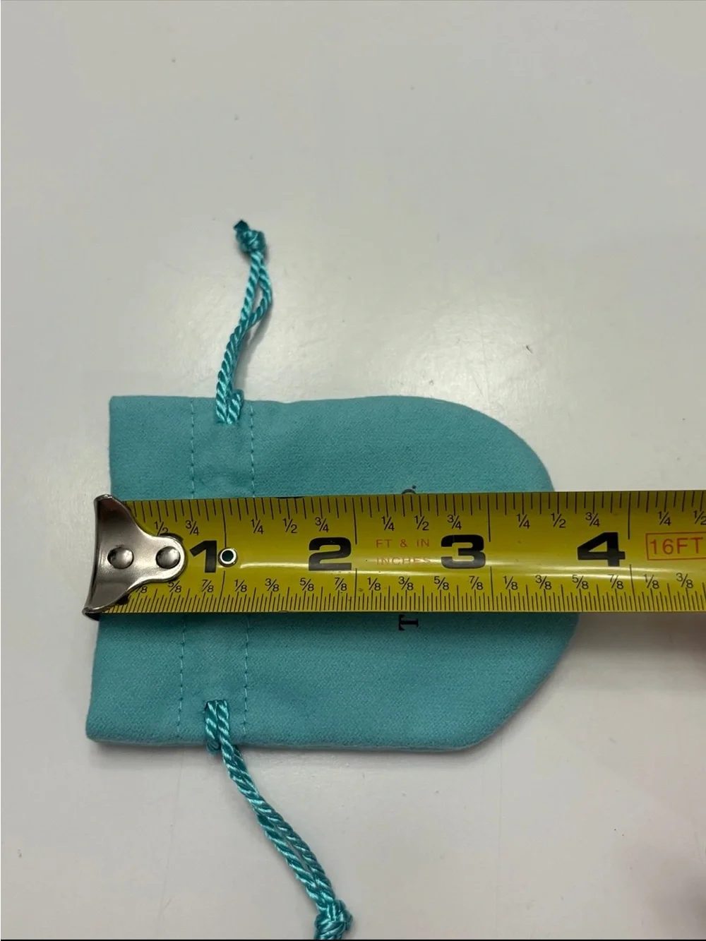 Tiffany & Co. jewelry pouch in the signature 